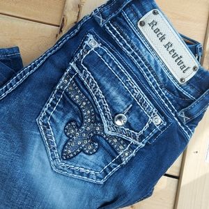 Rock revival Barby Bermuda Jean shorts